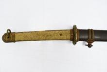 WWII Japanese Type 98 Shin Gunto Officer's Sword W/ Scabbard