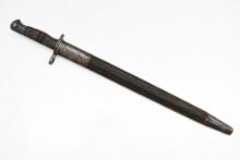 Remington UMC British Pattern 1913 Bayonet (17" Blade) W/ Scabbard