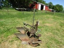 271. JOHN DEERE # 412  2 X 14 INCH 3 POINT MOUNTED PLOW WITH COULTERS