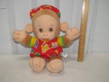 Vtg 1991 Playskool " Monkey Loves " Animated Plush Toy