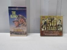 Factory Sealed Uncut 2 V H S Set Of The Alamo And Factory Sealed 50 Years Of