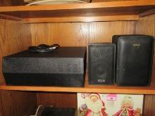 Lot Sony Model No. SA-WCT370 Active Subwoofer and 2 Speakers RCA 5" 2 Way