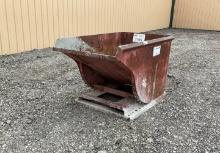 One Yard Steel Tip Over Dumpster,