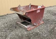 One Yard Steel Tip Over Dumpster,