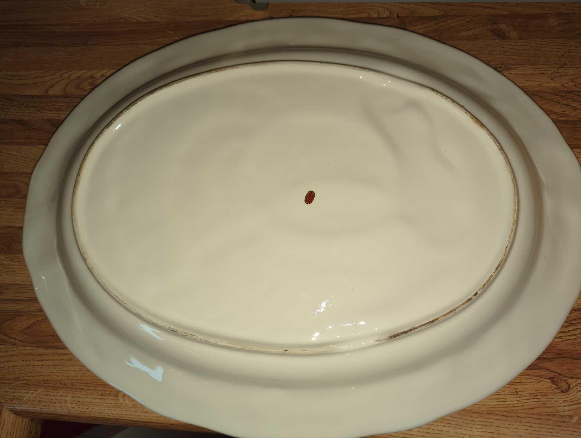 (KIT) GORGEOUS LARGE 18.75?X 14.25? TURKEY PLATTER, THANKSGIVING, HARVEST, HOLIDAY, WHAT YOU SEE IN