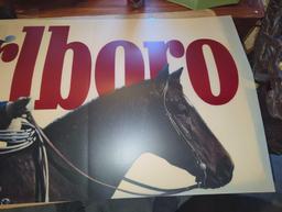 (BR1) LOT OF MARLBORO ADVERTISING PAPER SIGNS. ALL ARE THE SAME, 46 1/4"X21 1/4