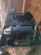 (GAR) RYOBI 4" SUPER GRINDER, MODEL SG-1000K, USED, IN HARD CASE.