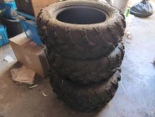 (GAR) SET OF (4) CARLISLE AT26X8-14 AT489 ATV TIRES.