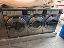 (3) Continental Commercial 18lb Front Load Washers, ESD CyberWash Strips, Model: L1018CM21310