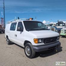 2006 FORD E-250 VAN, 5.4L TRITON, CARGO CONFIGURATION