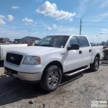 2005 FORD F-150, 5.4L TRITON, 4X4, CREW CAB, SHORT BED