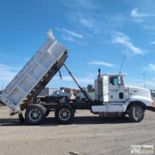 DUMP TRUCK, 1995 INTERNATIONAL 9200 EAGLE, 10YD BOX, CUMMINS M11 DIESEL, 10-SPD TRANSMISSION