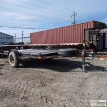 UTILITY TRAILER, 1992 S&SW, 6FT 7IN WIDE X 12FT DECK, SINGLE AXLE