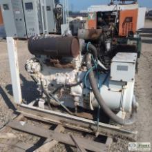 GENERATOR, NORTHERN LIGHTS, 20KW, 25KVA THREE PHASE, 4 CYLINDER YANMAR DIESEL ENGINE, SKID MOUNTED