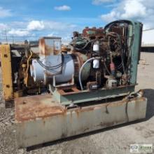 GENERATOR, 30KW, 37KVA, 120/208 VOLT, DETROIT DIESEL, SKID MOUNTED. UNKNOWN MECHANICAL PROBLEMS, PAR