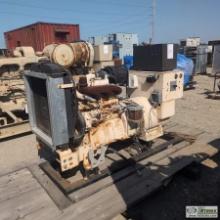 GENERATOR, 28KW, 28KVA, 120/240 VOLT, JOHN DEERE DIESEL ENGINE, SKID MOUNTED