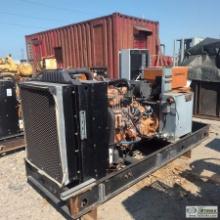 GENERATOR, GENERAC MODEL 94A03788-5, 50KW, 80KVA, 120/240 VOLT SINGLE PHASE, 4 CYLINDER DIESEL ENGIN