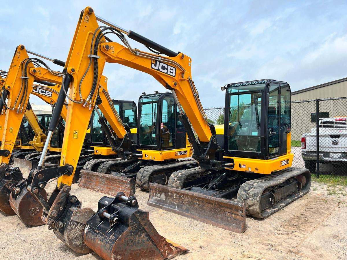 2021 JCB 85Z-2 HYDRAULIC EXCAVATOR SN:JCB8AEA3KM2736474 powered by Kohler diesel engine, equipped