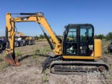 2018 CAT 308CR HYDRAULIC EXCAVATOR SN:FJX11889 powered by Cat diesel engine, equipped with Cab, air,