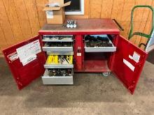 KNAACK ROLLING TOOL BOX WITH CONTENTS: HD TOOLS SUPPORT EQUIPMENT