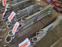 SET OF (9) ASSORTED SIZE COMBINATION WRENCHES SUPPORT EQUIPMENT