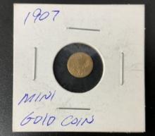 1907 US .5 Gram Gold Coin