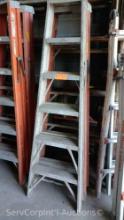 Lot of 3 A-Frame Ladders