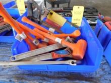 LOT: Assorted Dead Blow Mallets, Crescent Wrenches & NEW Hack Saws