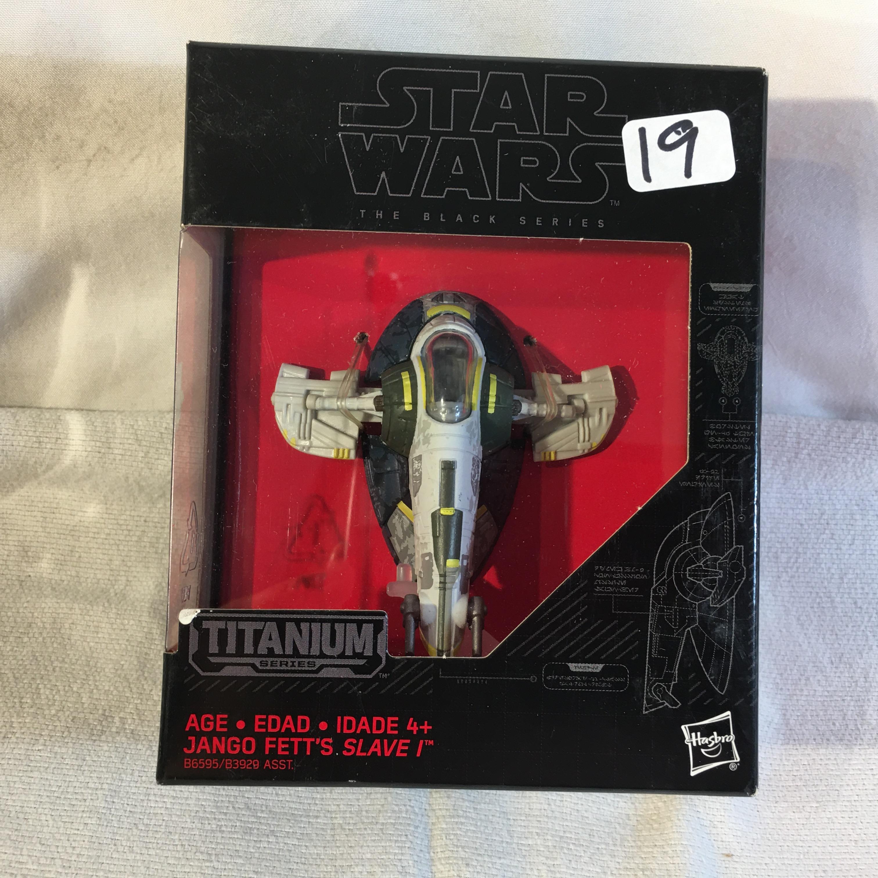 NIB Collector Star Wars The Black Series Titanium Series Jango Fett's  #27 Box Size:5x4"