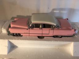 NIB Collector  Elvis Presley's Pink Cadillac Franklin Mint Precision Models Scale 1:24 DieCast