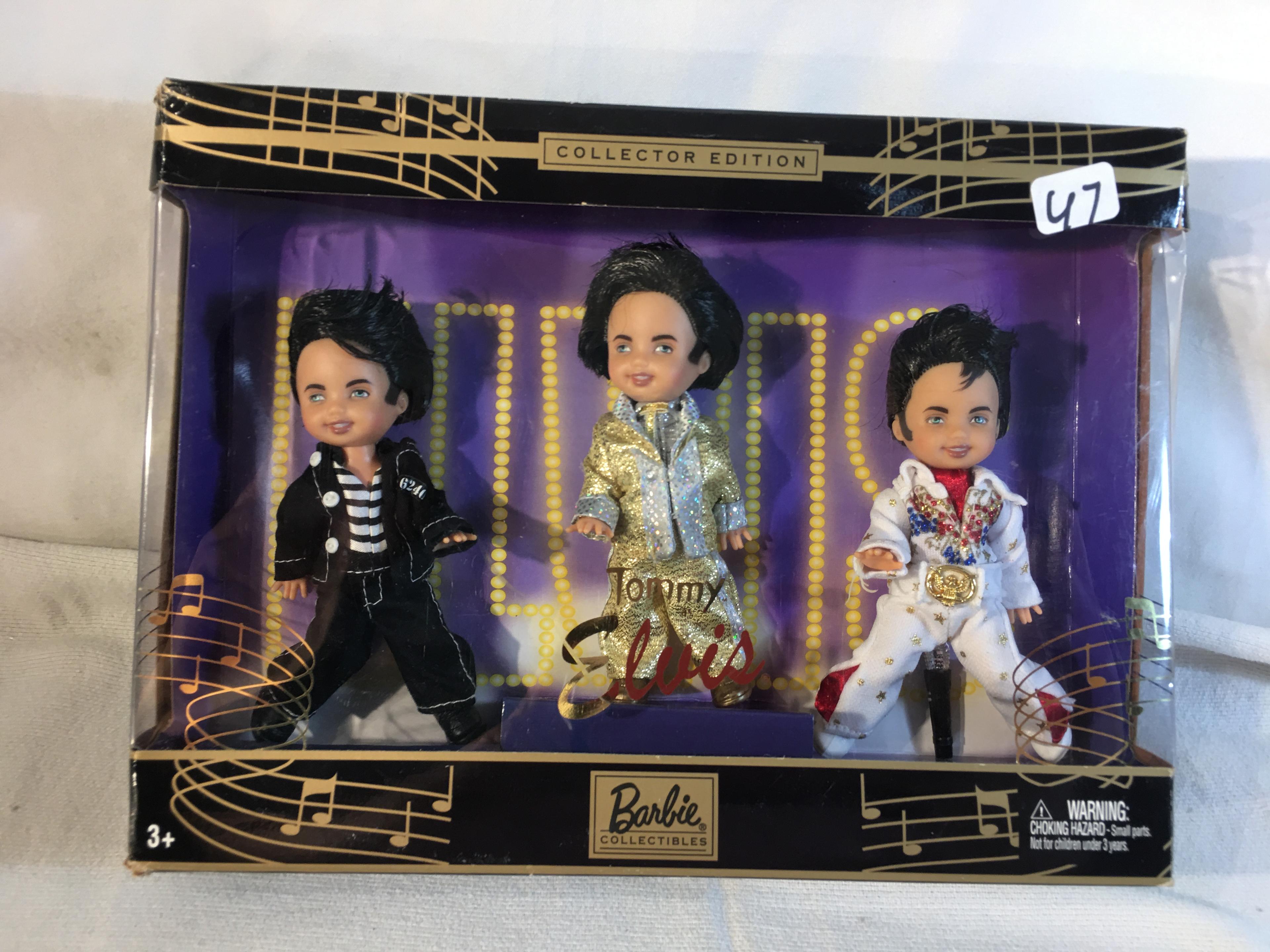 NIB Collector Tinny Elvis Collector Edition Barbie Doll 4-5"tall