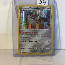 Collector Modern 2020 Pokemon TCG Stage1 Galarian Perrserker HP120 Trading Game Card 128/202