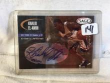 Collector Sage Khalid El-Amin Authentic Autograph 189/650 Trading Card Signed
