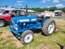 FORD 3000 TRACTOR, RUNS/DRIVES, SELLS WITH ATLAS 5' BOX BLADE FOR ONE MONEY