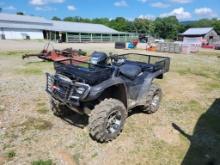 2009 HONDA RUBICON 4X4 FOUR WHEELER, TRX500FA, RUNS/DRIVES, MILES SHOWING: