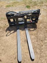 2024 UNUSED AGT SH-ZD HYDRAULIC SKID STEET FORKS TO FIT FORKLIFT, COMPLETE,