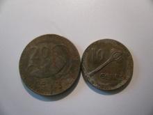 Foreign Coins: Fiji 10 & 20 Cents