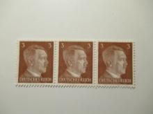 3 Nazi Germany Unused Stamp(s)