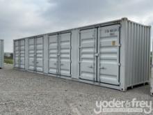 Unused 2024 40' HC Container, 4 Side Doors, 1 End Door