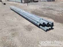 5 1/8" Galv Pipe, 3/16, 10 Pcs, 19'-20'8",E160