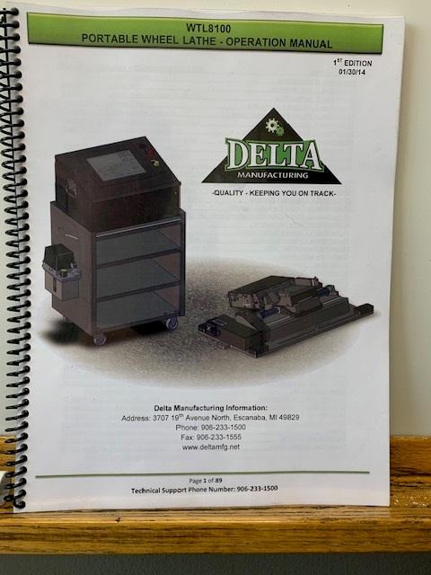 DELTA WTL8100 PORTABLE WHEEL LATHE,  PICKUP AT 750 CENTRAL AVE., UNIVERSITY