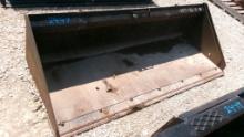 SKID STEER ATTACHMENT,  80" SMOOTH BUCKET, AS IS WHERE IS,
