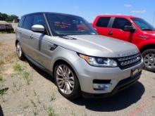 2015 Range Rover, Sport-HSE SUV, V6 Gas, AT, PS, AC, Non-Runner, Engine Par