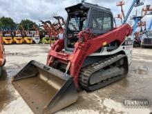 Takeuchi TL12V-2 Rubber Track Skid Steer, 168 hr, Cab, AC, Quick Attach w/