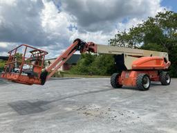 JLG QUIK STIK BOOM LIFT MODEL 1250AJP, DIESEL, MAX PLATFORM HEIGHT 125FT, RUNS & OPERATES...