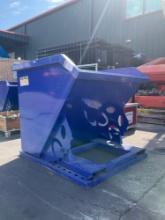 UNUSED 1CU YARD SELF DUMPING HOPPER WITH FORK POCKETS