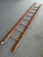 Vintage Wooden Straight Ladder Section