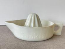 Vintage Milk Glass Sunkist Juicer