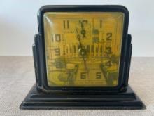 Vintage 1933 Chicago World's Fair Gilbert Metal Wind Up Clock