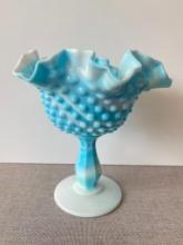 Vintage Swirl Glass Candy Dish